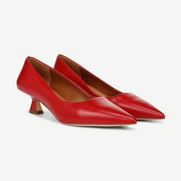 Franco Sarto Diva Leather Kitten Heel Pumps - Picture 1 of 10